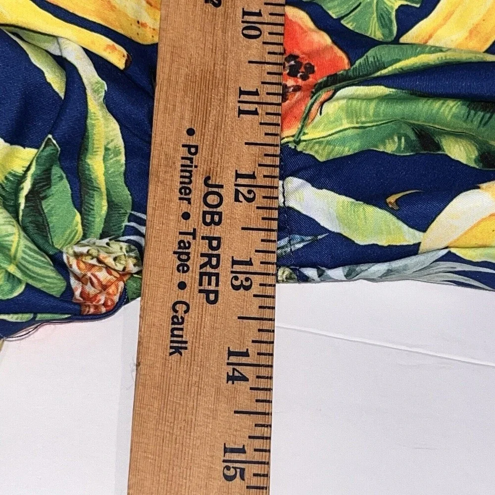 Trunks Surf & Swim Co Short Men's XXL Lined Pineapple‎ Banana Leaf Bathing Suit